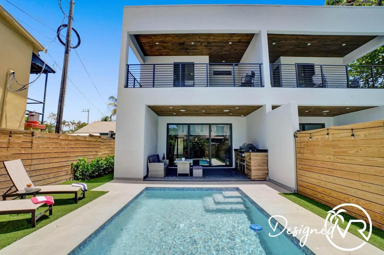 Modern Beauty With Private Heated Pool- Unit B Villa Fort Lauderdale Exterior photo